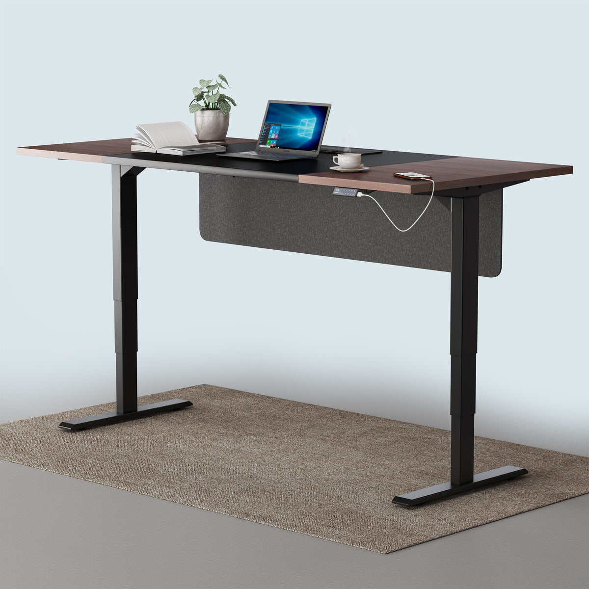 Maidesite executive desk height adjustable 160x80/180x80 - SC2