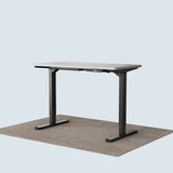Maidesite T2 Pro standing desk black frame with 120x60cm white desktop