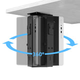 Maidesite Under-desk 360 degree rotating CPU holder