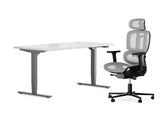 Maidesite Electric Standing Desk Ergonomic Chair Bundle