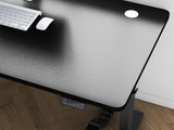 Maidesite T1 Basic height adjustable desk black with round corner