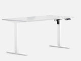 Maidesite T1 Basic height adjustable desk white and white 120cm desktop