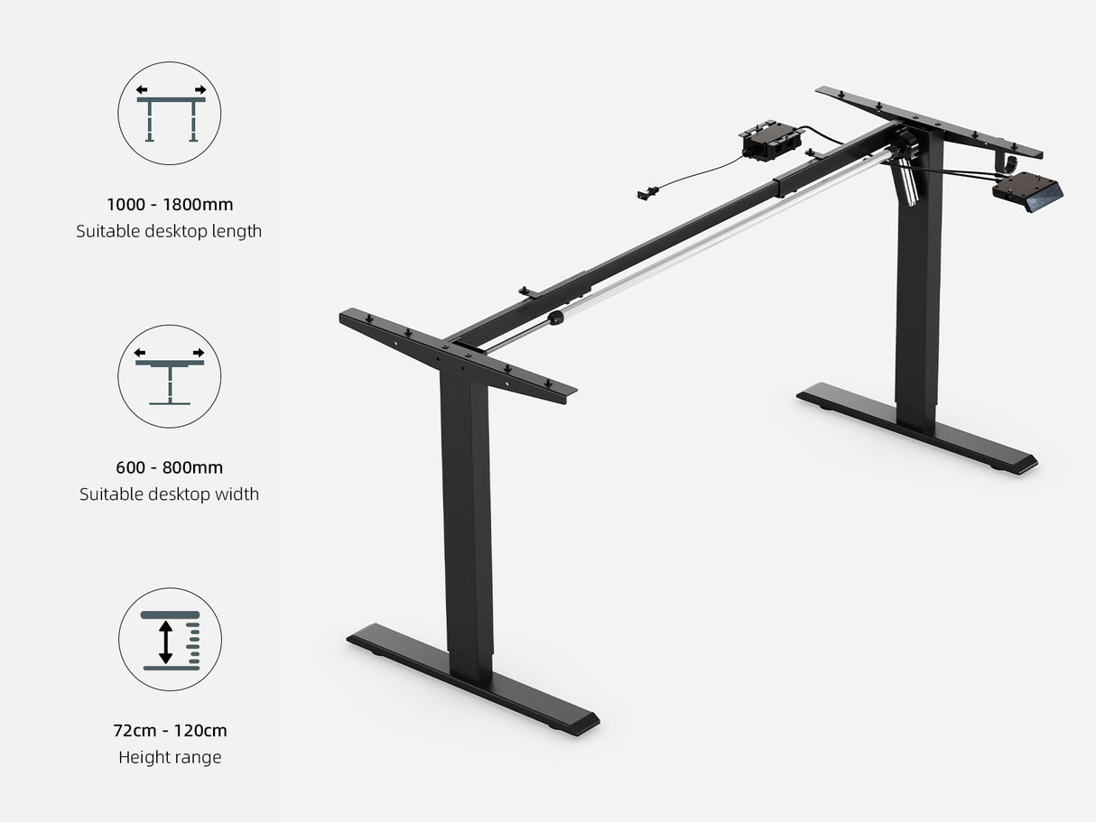 Maidesite T1 Pro - Electric Height-Adjustable Standing Desk Frame