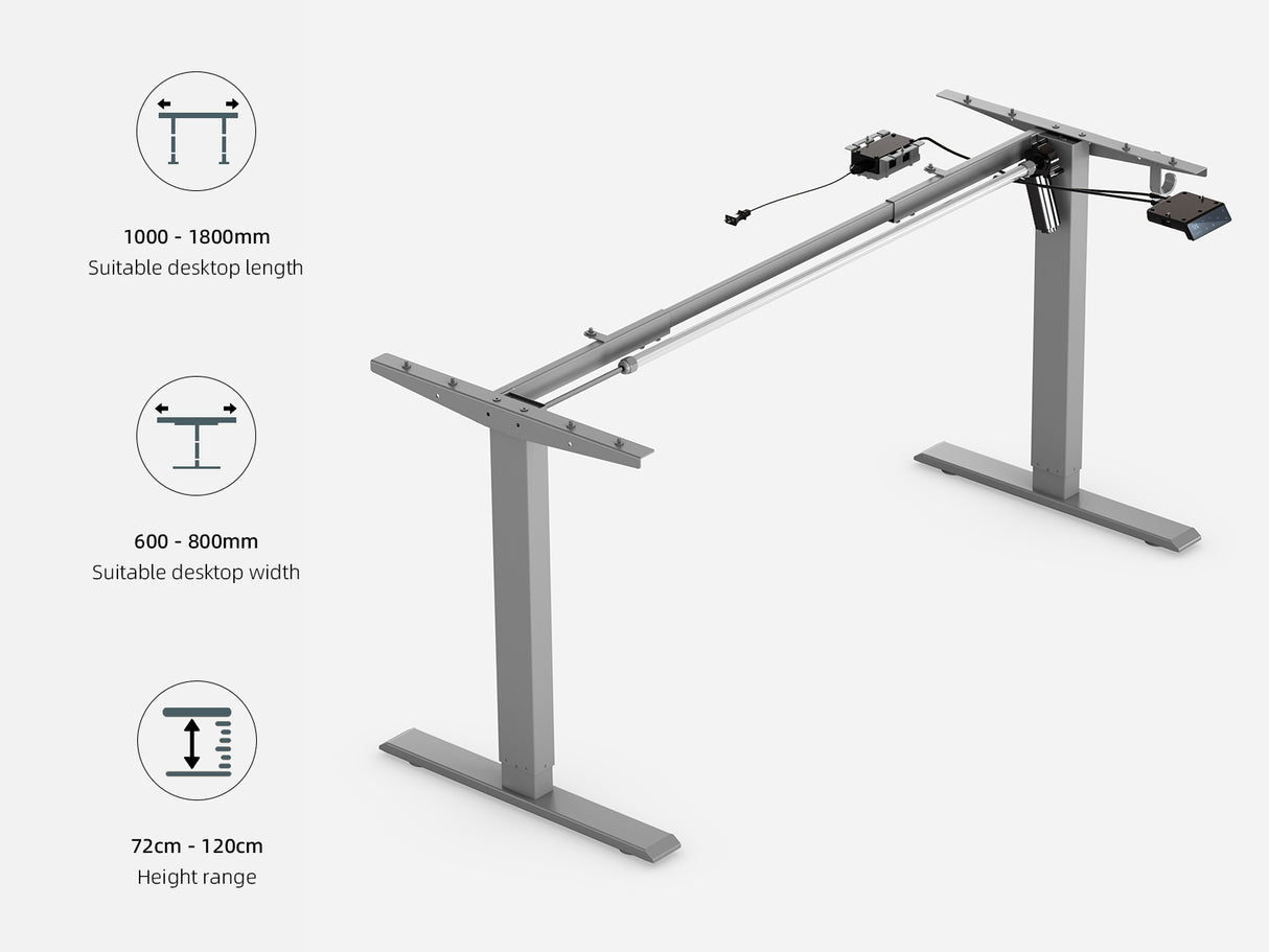 Maidesite T1 Pro - Electric Height-Adjustable Standing Desk Frame