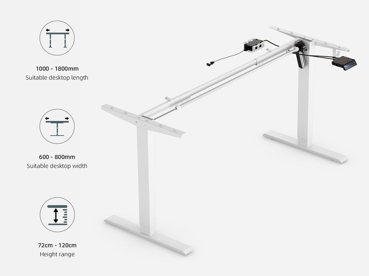 Maidesite T1 Basic - Electric Height-Adjustable Standing Desk Frame