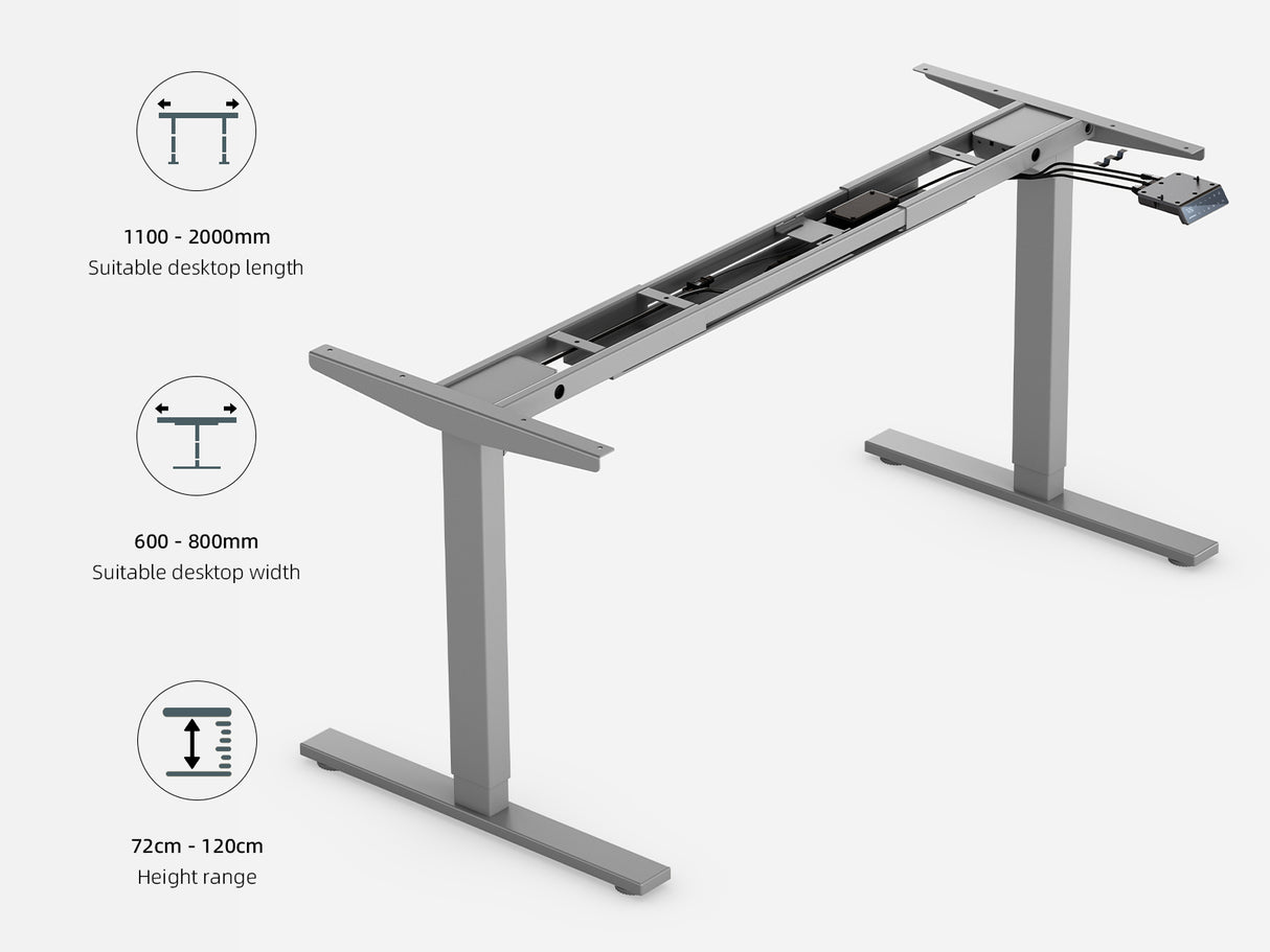 Maidesite T2 Pro - Electric Stand Up Desk Frame