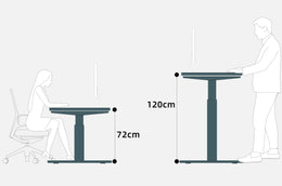 Maidesite EL2 Pro Art - Electric Stand Up Desk Frame