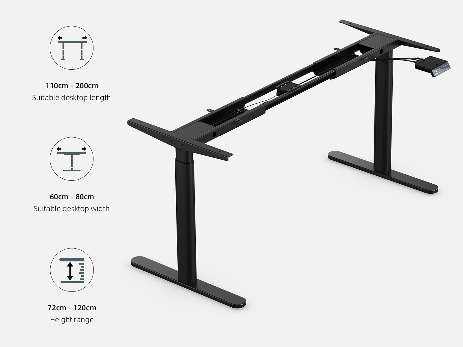 Maidesite EL2 Pro Art - Electric Stand Up Desk Frame