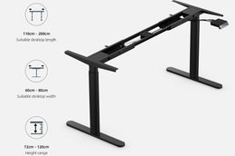 Maidesite EL2 Pro Art - Electric Stand Up Desk Frame