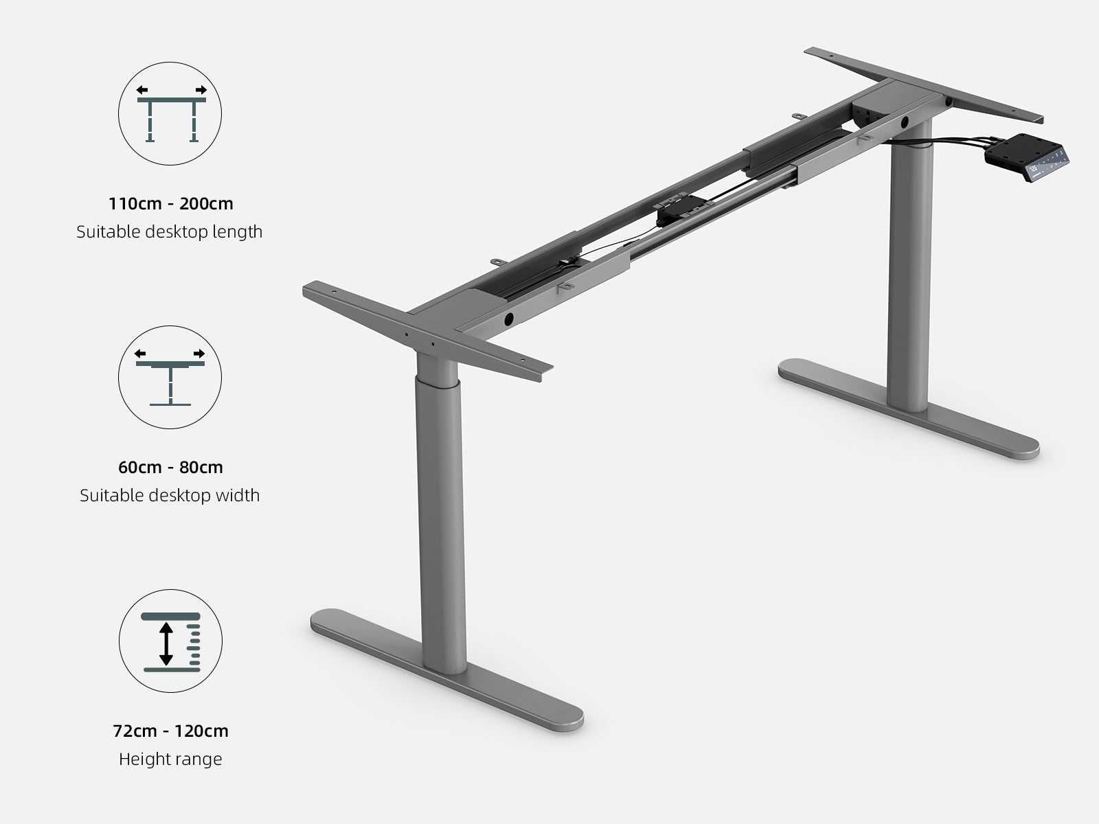 Maidesite EL2 Pro Art - Electric Stand Up Desk Frame