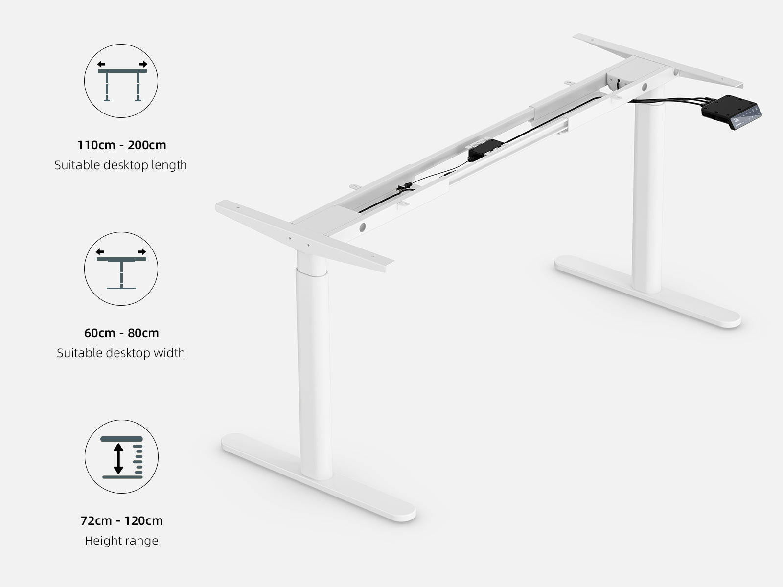 Maidesite EL2 Pro Art - Electric Stand Up Desk Frame