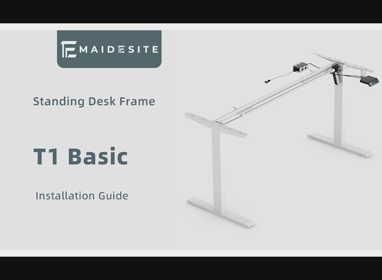 Maidesite T1 Basic standing desk assemble video