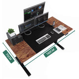 Maidesite executive standing desk SC1 Pro have big 160x75 cm top  for 3 monitors and other gadgets