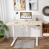 Minimalist 140x70cm standing desk white is best for home office