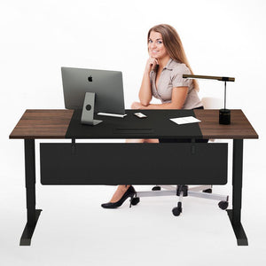 Lady works at Maideiste 180cm executive desk for home and office use