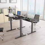 Maidesite Black height adjustable desk stable and durable for office