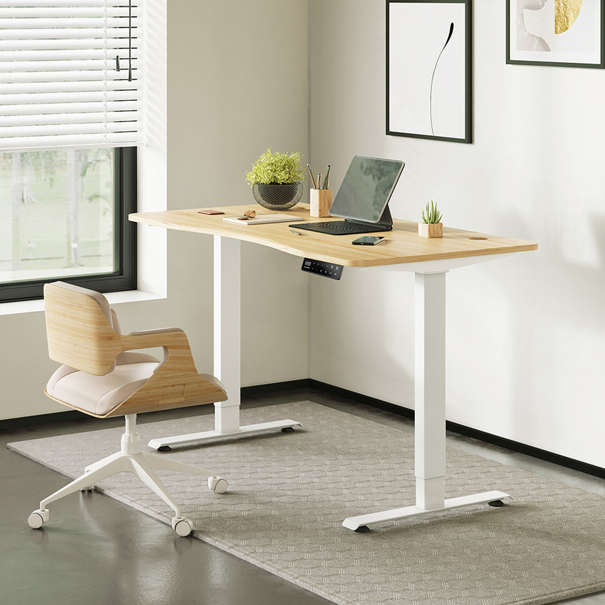 Maidesite S2B Pro - Bamboo Top Electric Standing Standing Desk 140X70 ...